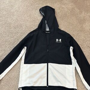 Under Armour Black and White Kids Jacket